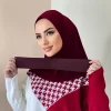 ready to go – hijab intérieur instantané à couverture complète, pour dames, filles et femmes, avec boutons à nouer au dos, écharpe en jersey de qualité supérieure
