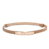 ceinture robe simple polyvalente mode femmes ceinture en cuir mince maigre métal or élastique boucle ceinture robe accessoires