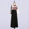 robe longue à imprimé floral de style japonais, jupe kimono, costume kawaii pour filles, robe de soirée, costume vintage, cosplay asiatique pour dames, nouveau