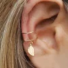 boucles d'oreilles en strass pour femmes, décor exquis, manchette d'oreille, nouvelle collection été 2022, bijoux cadeau de noël