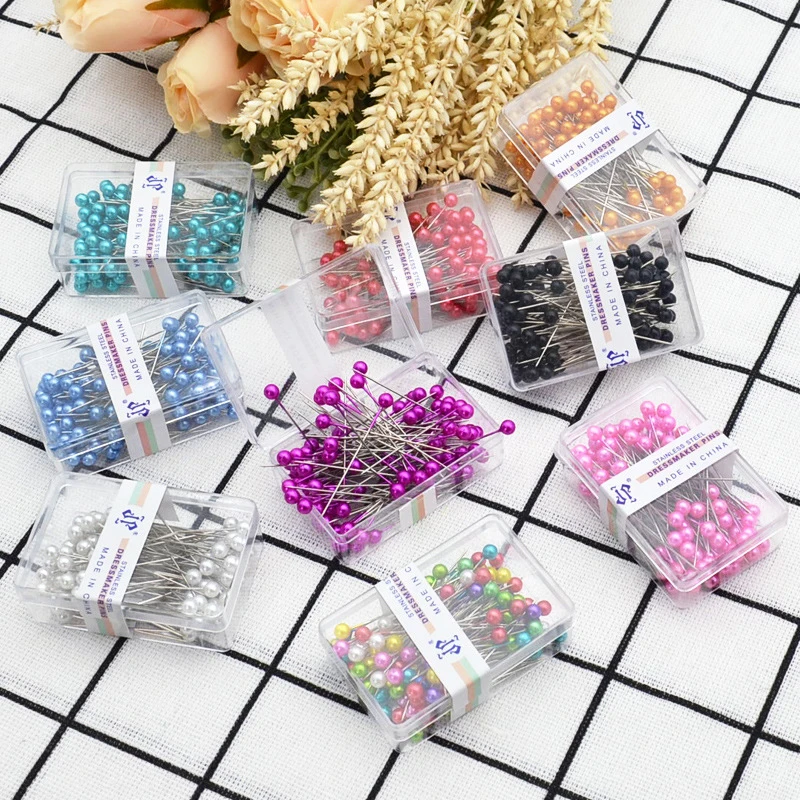 Pearl illac-Épingles de positionnement multicolores, accessoires de couture faits à la main, outils de courtepointe pour vêtements, bricolage, TMZ
