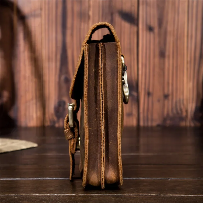 sac de taille, ceinture en cuir pour hommes, bandoulière, mini boîte de téléphone multifonctionnelle pour hommes, portefeuille et portefeuille, sac pour cartes de monnaie d'extérieur