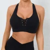 soutien gorge de sport respirant pour femmes, absorbe la sueur, antichoc, haut de gymnastique, course à pied, sous vêtements de fitness, yoga, entraînement, gilet de sport à séchage rapide