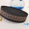 Chapeaux de bateau musulmans de luxe pour femmes et hommes, casquettes Kufi islamiques argentées, prière arabe du Ramadan, fête de mariage, couvre-chef Hijab, chapeau d&rsquo;été