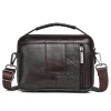 sac de taille pour hommes, fourre tout avec ceinture, sac à main d'affaires multifonction en cuir véritable, petits sacs à bandoulière de 7 pouces