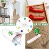 Épingles de sécurité pour enfant, 10 pièces, mignonnes, tête en plastique, pour couches en tissu, réparation de vêtements