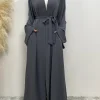 chog omenramadan simple open abaya pour femmes, dubaï, turquie, kaftan musulman pour femmes, kimono, robe modeste, caftan marocain, vêtements islamiques