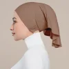sous écharpe tube en chanvre cristal pour femme, hijab intérieur musulman, casquettes élastiques, chapeau astronomique, petite écharpe, 42x20cm, haute commande