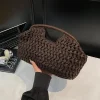 sac à main tissé haut de gamme pour femmes, sac de plage en paille polyvalent à la mode, sacs à bandoulière et de soirée exquis, cadeaux.