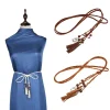 Ceinture tressée de style Boho pour femmes et filles, nœud en ULtissée, décoration de la taille