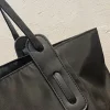 sac à main pour femmes en nylon grande capacité sac sous les bras avec fermeture éclair sacoche sac à main couleur unie pour le travail voyage shopping shopper sac