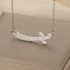 kkjoy – pendentif épée islamique en acier inoxydable, colliers musulmans, bijoux religieux, cadeau pour hommes et femmes