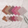 Écharpe en mousseline de soie assortie pour femme, sous écharpe, châles, écharpe de tête, enveloppements de sauna, hijab, ensemble de 2 pièces