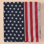 Écharpe coupe-vent en mousseline de soie pour femme, protection solaire, design étoile à cinq branches, sensation de fête de l&rsquo;indépendance américaine, classique