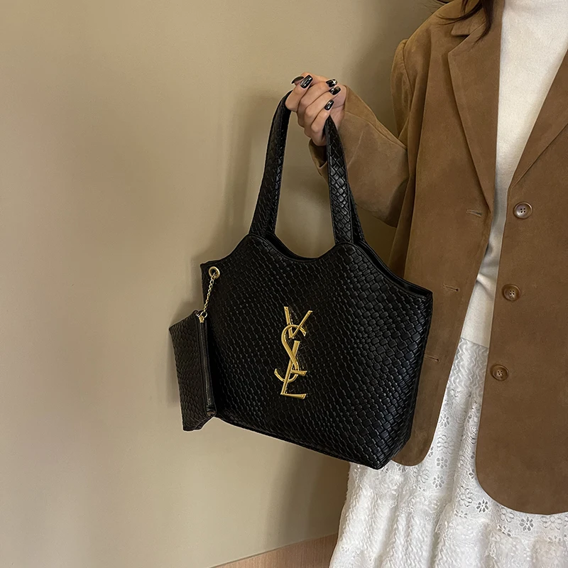 Sac à bandoulière en cuir pour femmes, fourre-tout classique élégant, sac à main de luxe de styliste à la mode pour un usage quotidien Sac à bandoulière en cuir pour femmes, fourre-tout classique élégant, sac à main de luxe de styliste à la mode pour un usage quotidien