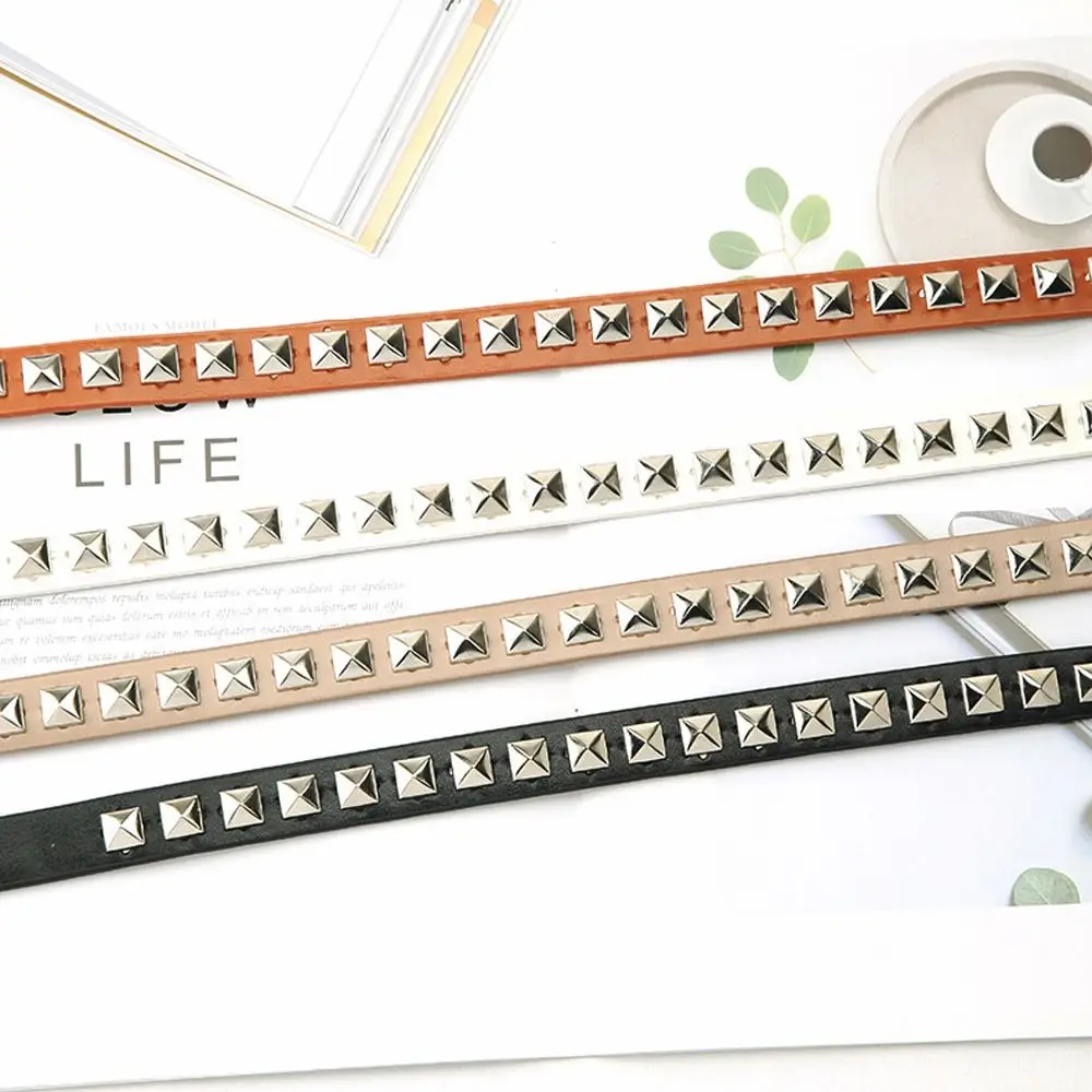 punk élégant ceinture accessoires gothique pour hommes boucle en métal pu cuir rivet taille ceintures taille sangle femmes ceinture