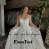 emany robe de mariée en tulle à paillettes pour femme, coupe a line, patients, Éducative, personnalisée