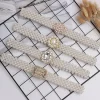 Ceintures de taille en perles pour femmes, mode de luxe élégante, chaîne de perles élastique, ceinture décorative pour filles, robe, sangle en cristal