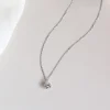 collier plaqué argent sterling 925 pour femme, polyvalent, simple, rotterdam, kling, aaa, zcomprend sur la clavicule, bijoux de mariage, vente en gros, chaud