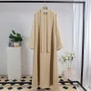 abayas musulmanes pour femmes, kaftans, robe de prière maxi longue avec ceinture, manches longues, vêtements islamiques, jilbabs, robes de ramadan