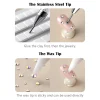 stylo à points pour sélecteur de strass, pierres précieuses à double extrémité, cristaux, goujons, crayon de cire, manucure, nail art, outil de décoration à faire soi même