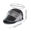 casquette de baseball respirante et réglable pour hommes, couvre chef plat, béret à carreaux irréguliers, visière boinas, chapeau de journal, sport