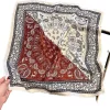 100% pure véritable foulard en soie femmes cheveux foulard de luxe de haute qualité bandana carré bandeau hijab poncho foulards pashmina pлаток