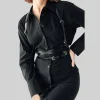 harnais en cuir pour femmes, ceinture à bretelles, lingerie sexy pour femmes, réglable, soutien gorge de bondage, ceinture gothique harajuku, bretelles faites à la main