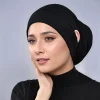 sous casquette hijab pour femmes musulmanes avec trou d'oreille, casquettes hijab, bandanas sous casquettes pour hijabs, écharpe de sauna, sous écharpe, bande islamique, mode
