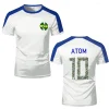 t shirts de sport pour hommes capitaine tsubasa maillot d'anime cosplay bande dessinée style hauts personnalisés vêtements de sport amples à séchage rapide t shirts unisexes