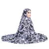 extra grande taille doux imprimé xxxl musulman prier hijab amira tirer sur écharpe islamique enveloppement de tête khimar eid djellaba foulard niqab nouveau