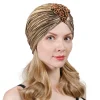 turban indien pour femmes musulmanes, bonnet hijab perlé brillant, bonnet chimio contre le cancer, perte de cheveux, écharpe de sauna, bonnets à la mode, nouveau