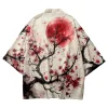 Kimono imprimé fleurs de Style chinois, Streetwear japonais, Cardigan pour femmes et hommes, Harajuku Haori, t-shirts Yukata, vêtements asiatiques