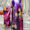 abayas avec turban imprimé pour femmes, robe musulmane, vêtements d'été, mode africaine, islam, 2023