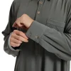 robe chemise arabe à manches longues pour hommes musulmans du moyen orient, caftan islamique de couleur unie, maxi dubaï, vêtements longs jubba thobe abaya, nouvelle collection