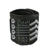 Bracelet magnétique 3 rangées d&rsquo;aimants puissants, bracelet magnétique réglable pour maintenir les vis, les clous, les forets et les petits outils