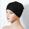 bonnet de cheveux hijabs pour femmes, bonnet intérieur arabe, turban musulman à haute élasticité, chapeau décontracté islamique pour dames, couleur unie