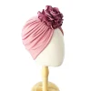 femmes turban chapeau musulman hijab bonnet indien casquette tête enveloppement grande fleur élastique bandes de cheveux chapeau bonnet dames filles cheveux accessoires