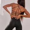 Soutien-gorge de sport pour femmes, dos croisé, sous-vêtement respirant pour fitness, yoga Soutien-gorge de sport pour femmes, dos croisé, sous-vêtement respirant pour fitness, yoga