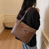 sac à main en cuir pour femmes, fourre tout de luxe élégant, fourre tout de styliste, sac à bandoulière pour style quotidien tendance