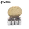100 pièces/lot 6x2mm aimants ronds forts pour réfrigérateur, bricolage, construction, scientifique, artisanat, éducation 6*2mm