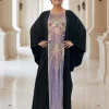 abaya robe eid femmes musulmanes robes de soirée paillettes maroc dubaï abayas caftan islam robes arabe longue robe jalabiya ramadan