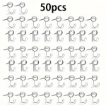 Crochet de punaise décoratif avec tête en plastique pour tableaux en liège, idéal pour les murs photo, les tableaux d&rsquo;affichage et le bureau à domicile, 50 pièces