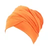 turban hijab magique en coton pour femme, écharpe de sauna indienne, tube extra long, enveloppement islamique, perte de cheveux, document solide, tête ronde, nouveau