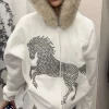 veste à capuche zippée pour femmes, veste décontractée à manches longues avec capuche en fourrure pour un usage quotidien, streetwear pour activités de plein air