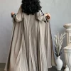 siskakia kimono ouvert décontracté pour femmes, abayas jalabiya, robe saoudienne, vêtements mosslim pour ramadan, galabia kabaya, islam kaftan, mode solide