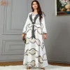 Abaya-Robe de Soirée Longue Brodée pour Femme, Jalabiya, Ramadan, Maroc, Dubaï, Kaftan, Islam, Eid, Musulman, Arabe, Éducatif, 2024