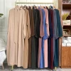 modeste pour les femmes musulmanes décontracté abayas prière longue robe maxi dubaï turquie arabe robe ceinturée ramadan eid caftan islam jalabiya