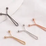 Épingles pour écharpe Hijab de couleur unie, 12 pièces/sac, broches en forme de U pour femmes, accessoires décoratifs à la mode