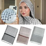 Grande taille Kuffiyeh imprime Hijab coton écharpe respirant doux longue mode avant foulards foulard musulman Hijabs châle Ramadan